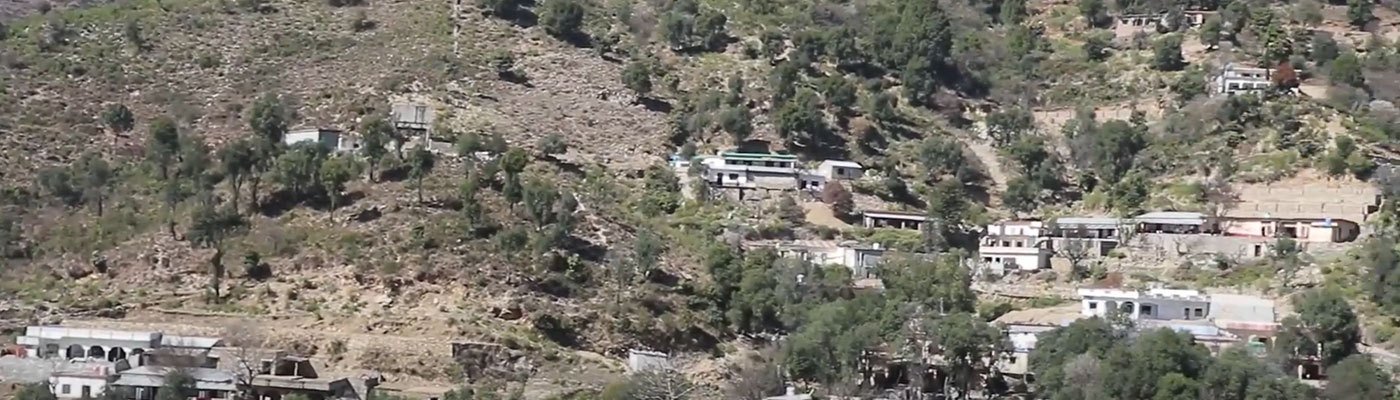 Panoramic view of Gokina village spread across the Margalla Hills